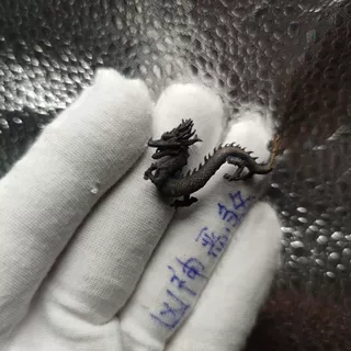 复古中国龙山海经神龙青龙吊坠项链钥匙扣手工生肖摆件守护神铜