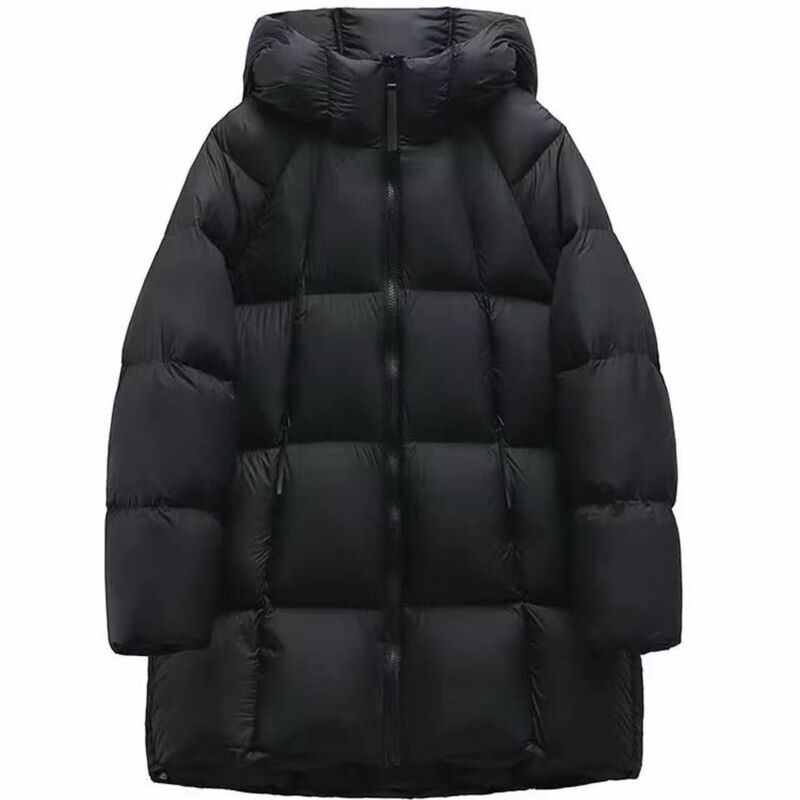 Unmun2025 Ultra-Light Cloud Puff Classy Hooded Mid-Length Small and Good-Looking Cotton Jacket for Women