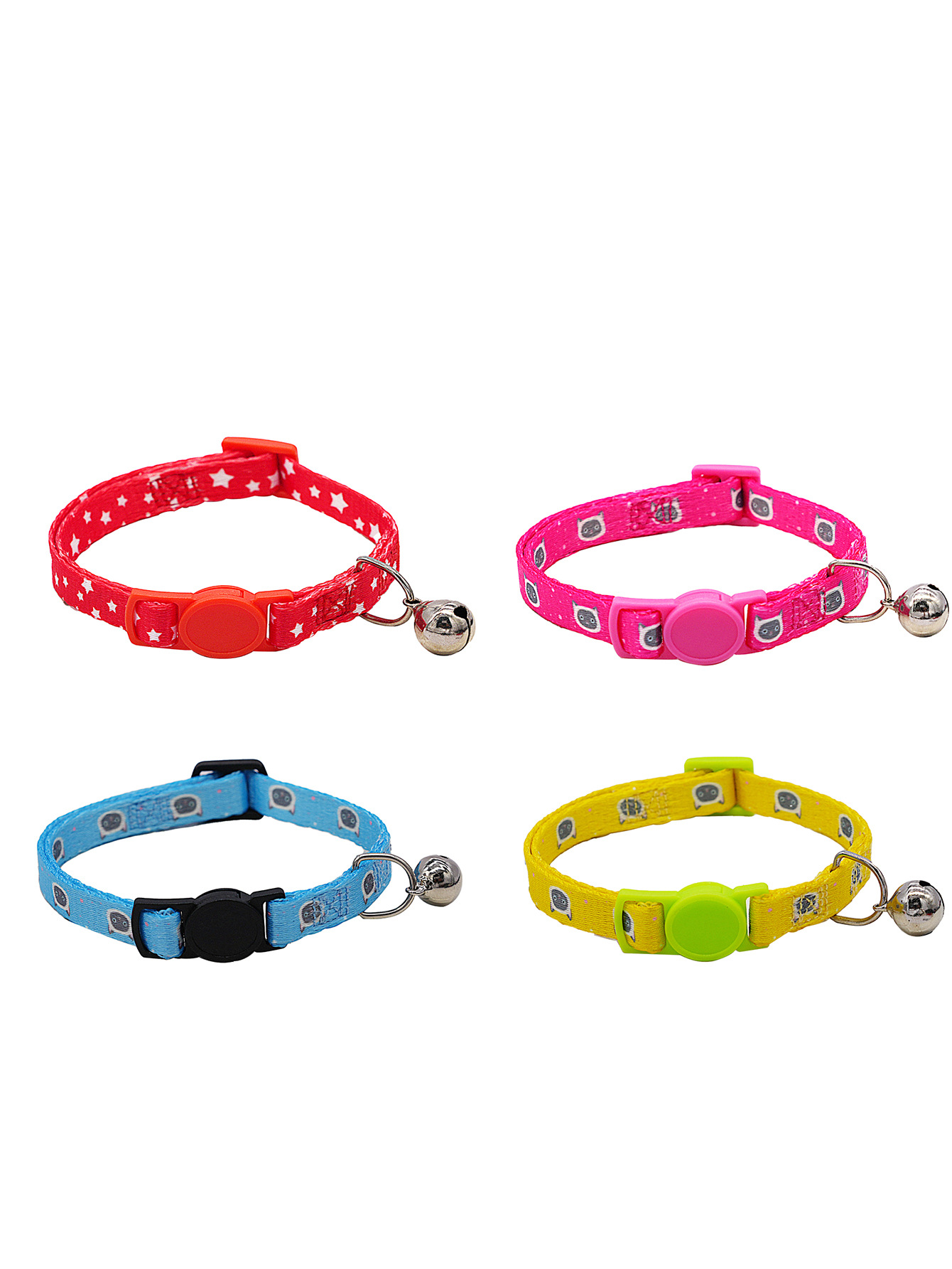 조합 2 (3색 회색 얼굴 고양이 + 빨간색 오각별 1개)