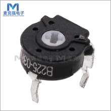 6mm西班牙电位器PT6 PT06 B225 2.2M卧式十字孔精密可调电位器