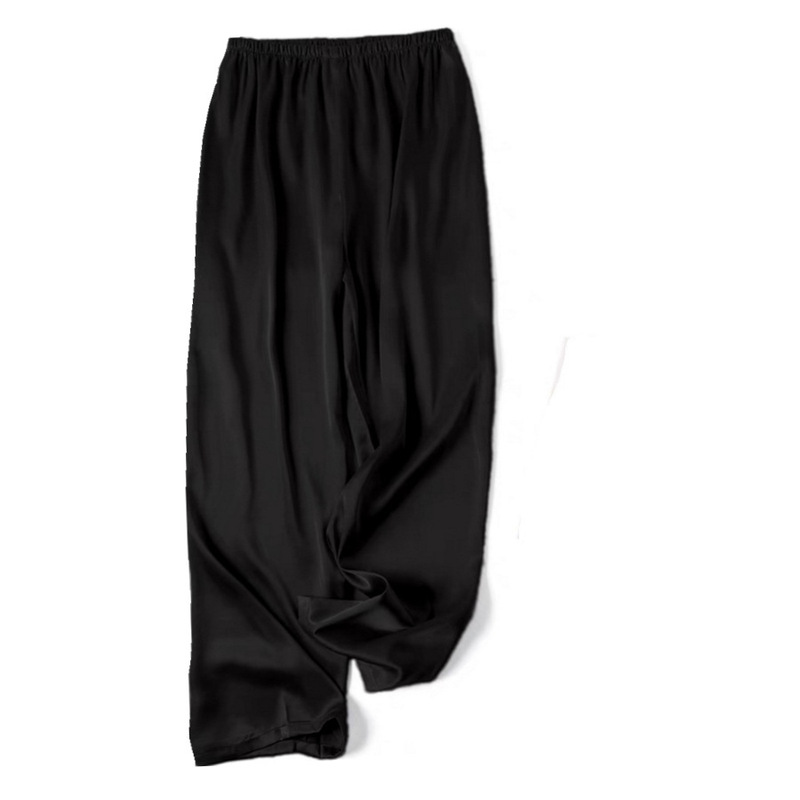 Silky Satin Satin Dape Pajama Pants Casual Straight Pants Women's Four Seasons Slimming Wide Leg Pants Home Clothes Pants