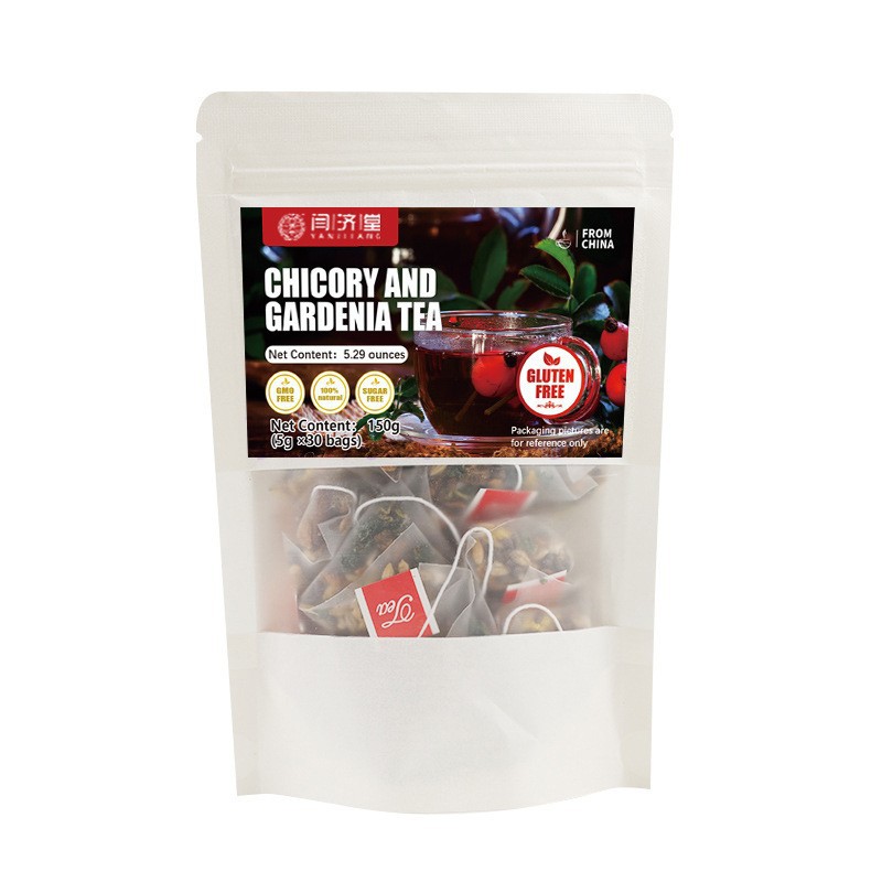 Chicory and Gardenia Tea Ju Ju Zi Zi Cha 50 Tea Bags with Honeysuckle Orange Peel and Chrysanthemum 250g overview