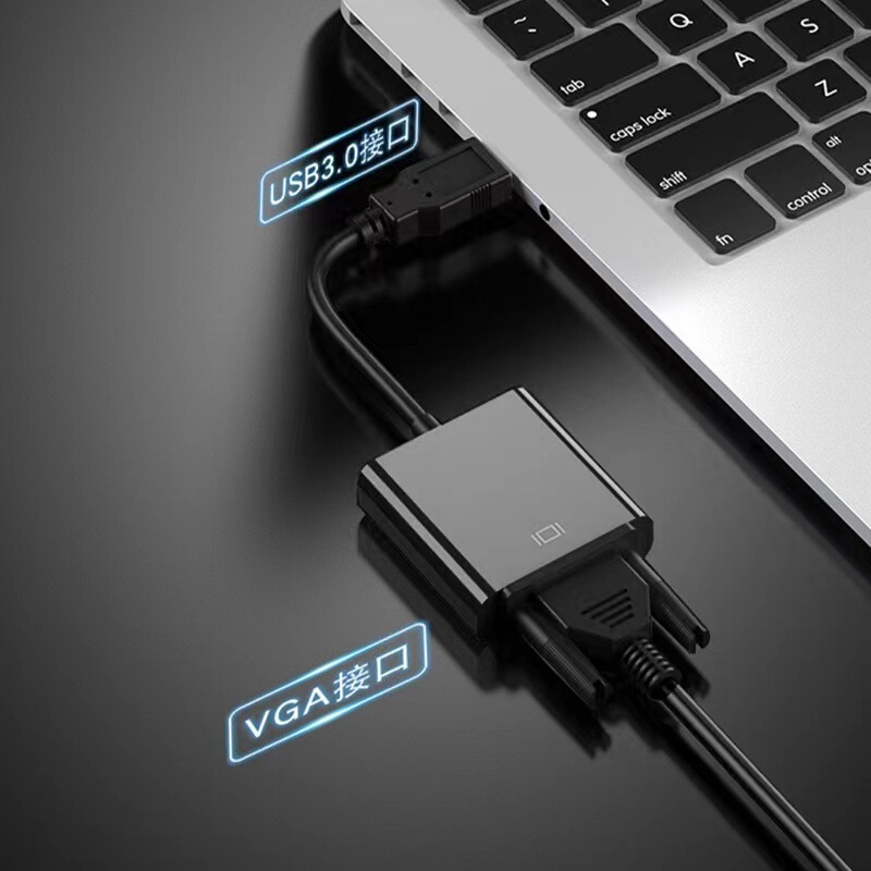 クロスボーダーusb vga変換器有線スクリーン変換器コンピュータアダプタ高精細同スクリーン変換器拡張外付けグラフィックカード|undefined
