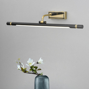 Cross-border Supply New Chinese Style Mirror Front Lamp Toilet Bathroom Cabinet American LED Mirror Front Makeup Table Mirror Cabinet Dressing Lamp