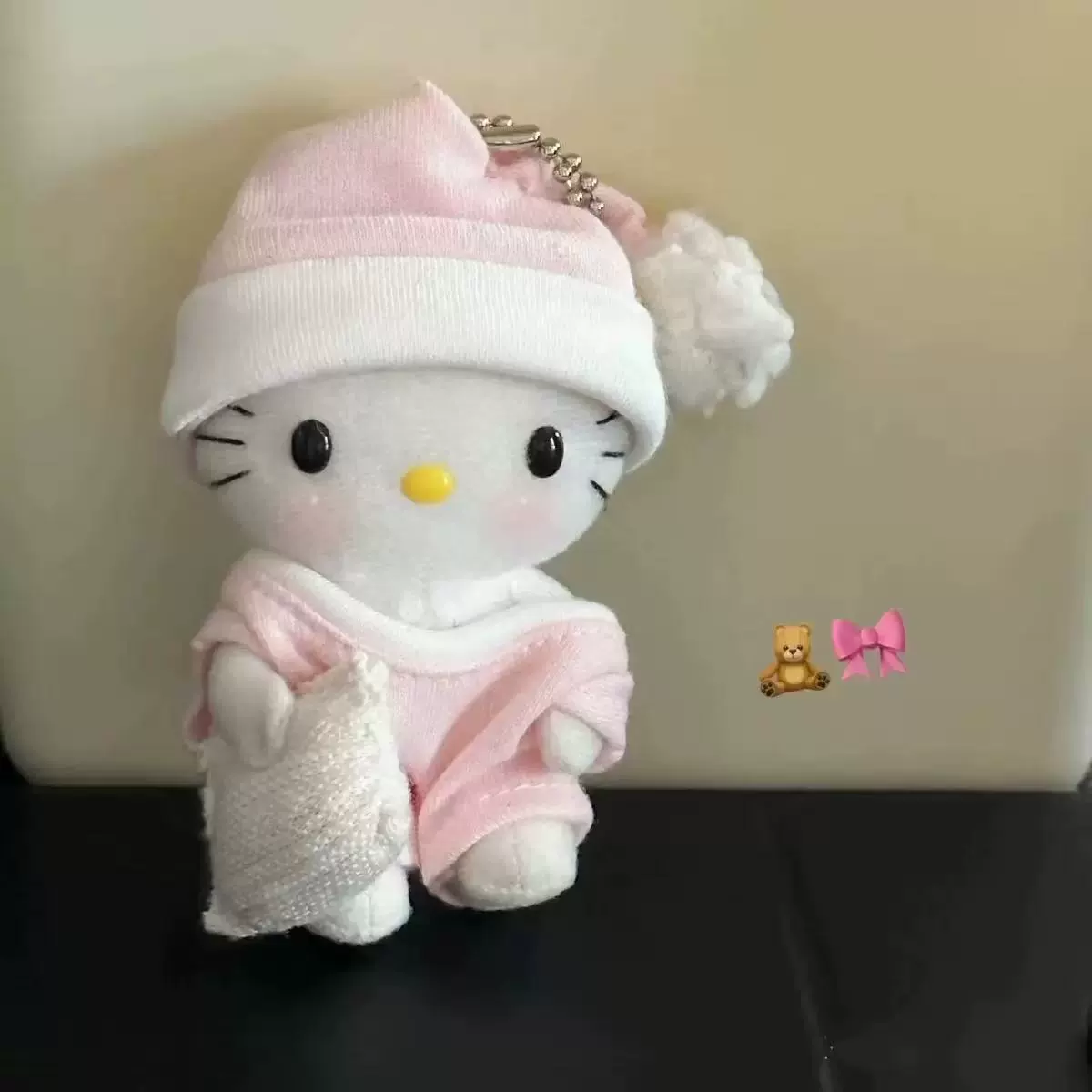 Плюшевый брелок (Sanrio) Hello Kitty, плюшевая кукла-талисман, размеры 10–16 см