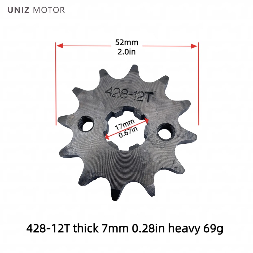 Manufacturer Wholesale Motorcycle Engine Small Gear Sprocket 420/428 Inner Hole 17-20 Motorcycle Parts