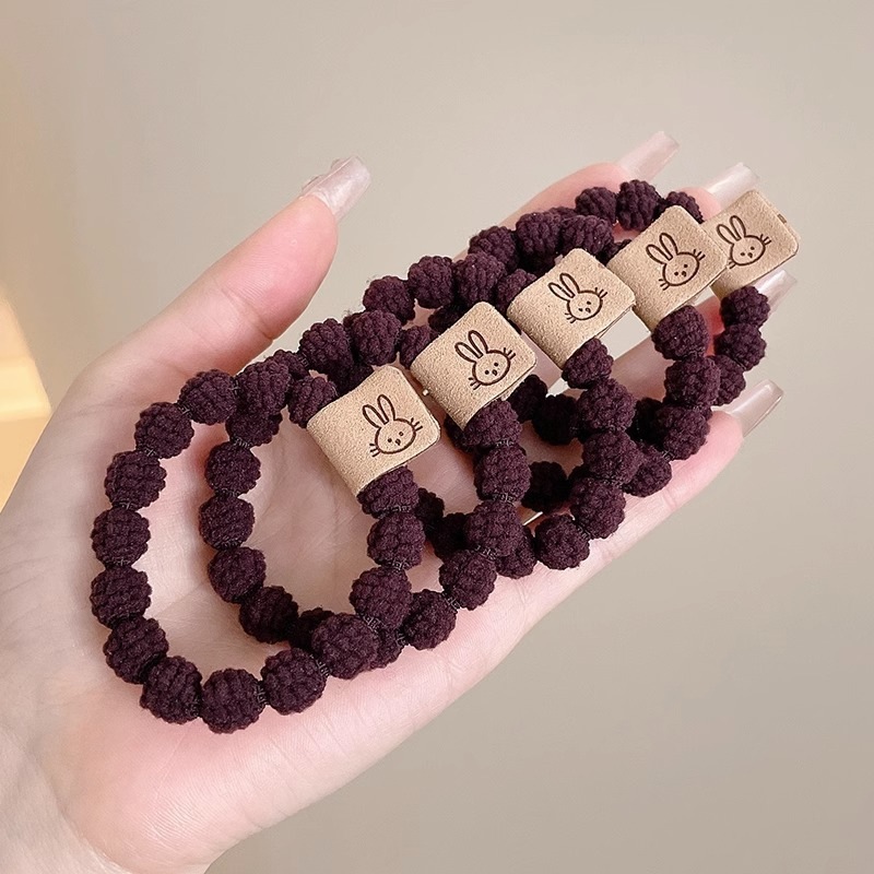 alta elasticidad duradera engrosada temperamento cabello de cola de caballo de cabello de correa de goma