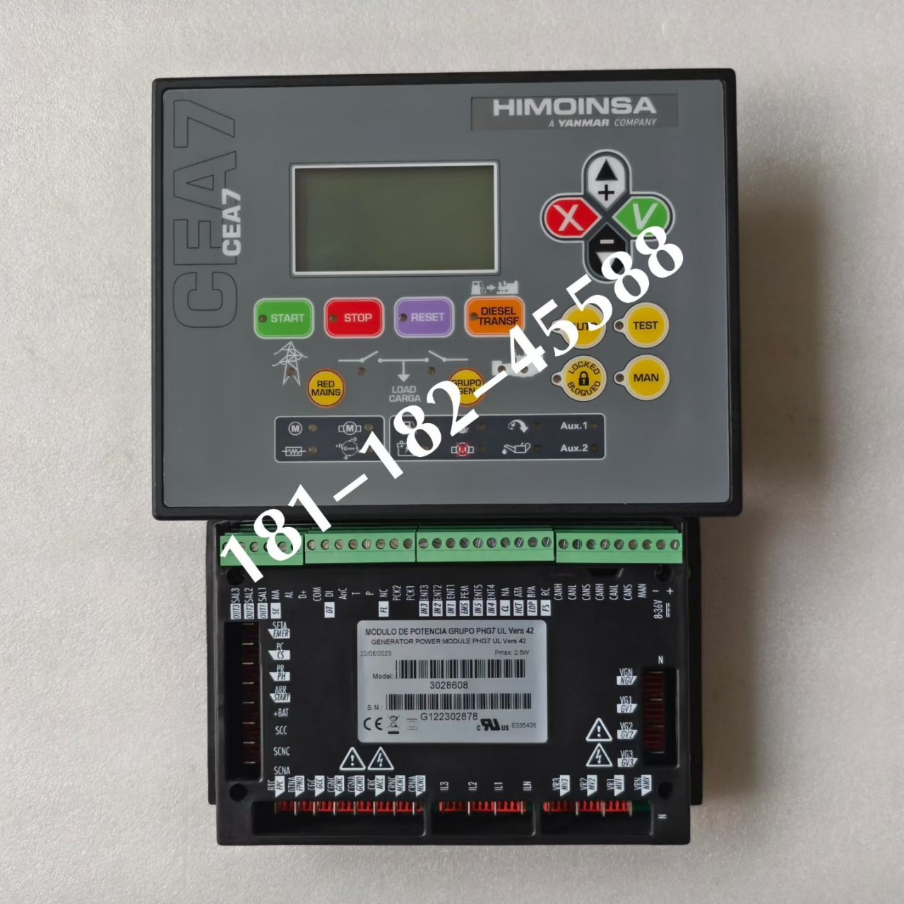 HIMOINSA伊蒙妮萨发电机组控制模块PHG7三款显示屏CEM7 CEC7CEA7