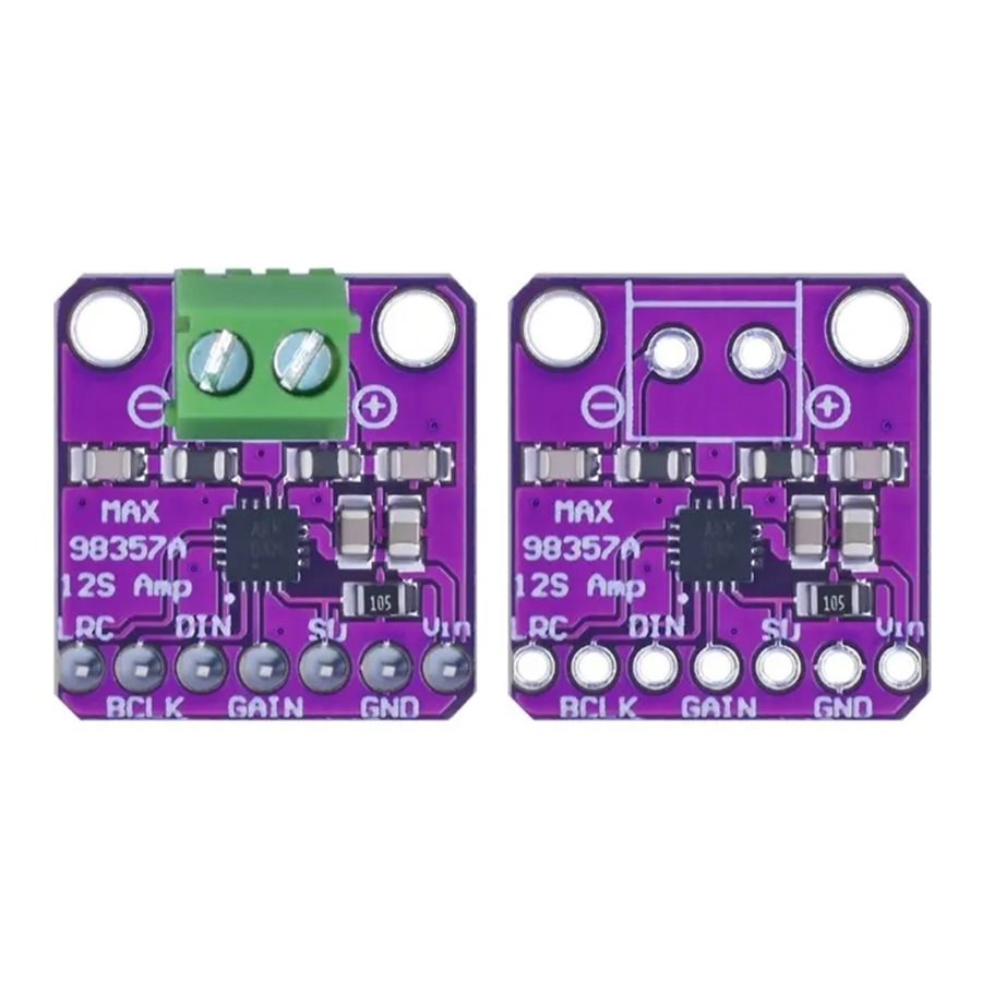 MAX98357 I2S 音频放大器模块 无滤波D类放大 支持ESP32 树莓pi