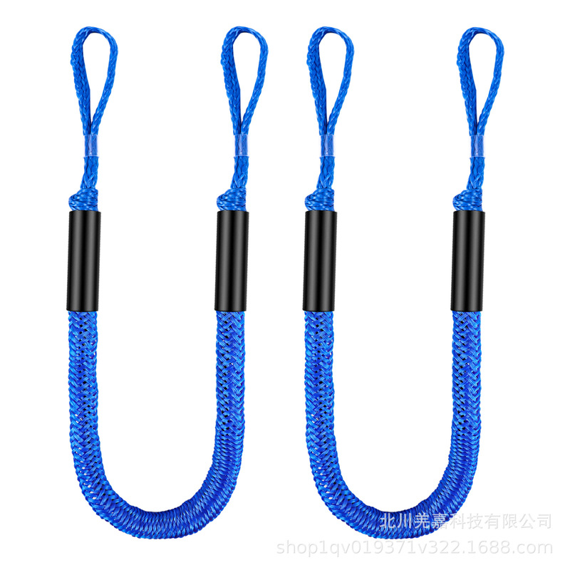 3FT90CM皮划艇冲浪滑水绳 拉伸弹力绳码头绳船泊绳橡皮艇船用停靠|undefined