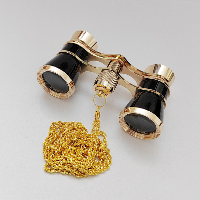观剧镜 高尔夫球镜 古典女士礼品双筒金属精品欧式光学望远镜