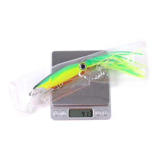 HENGJIA popular fake bait big octopus 14cm40g sea fishing long range beard squid bionic lure