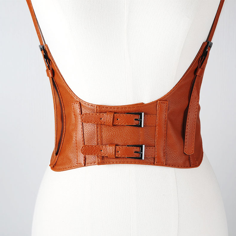 Cool Style Solid Color Pu Leather Alloy Women's Corset Belts 1 Piece display picture 1