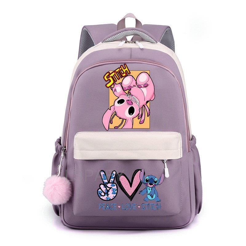 Mochila Escolar Infantil con Dibujos Animados de Nylon Ultraligera y Resistente al Desgaste para Escuela image 11