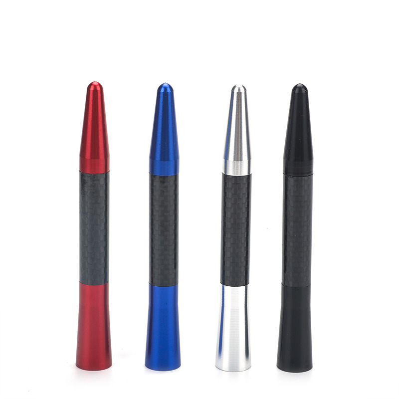 Car Antenna Signal Carbon Fiber Antenna Car Radio Antenna Metal Aluminum Short Long Antenna Modification Supplies Decoration