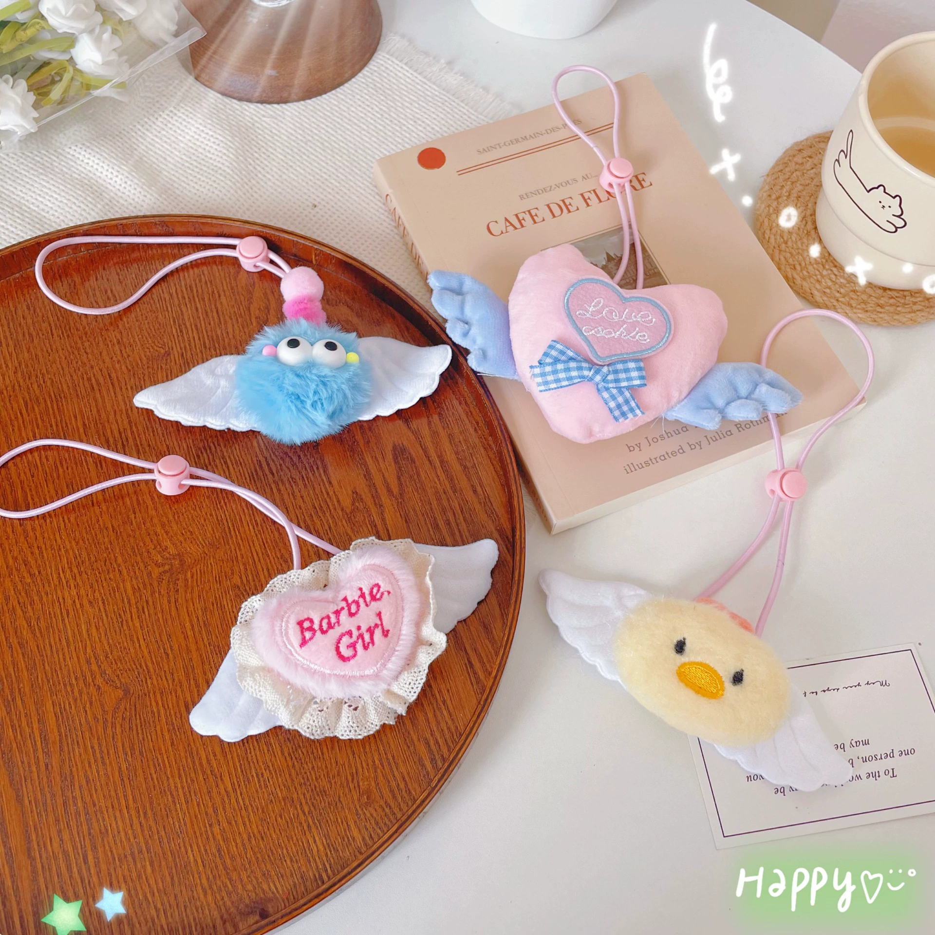 Ошейник для кошек и собак с бантиком, регулируемый ошейник с дизайном "Ангельские крылья", украшение для питомца