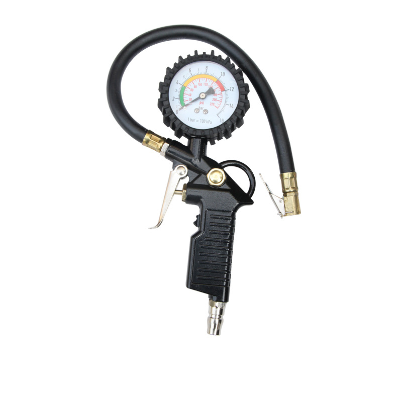 Qìchē – Tire Pressure Gauge Air pressure gauge/tire pressure gauge - black-scale-gauge