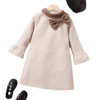 Demi-season cute dress with bow, accessory, children's clothing, suitable for import, Amazon