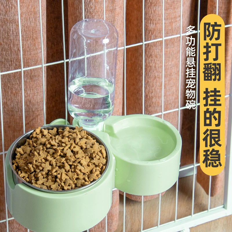 Pet миска Автоматическая подвесная клетка типа питьевой фонтан висит чаша питьевой фонтан автоматическая кормушка Собака Чаша Кошка Чаша подвесная клетка чаша