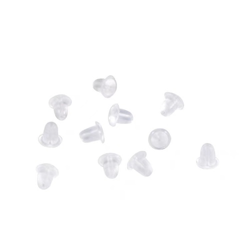 Silicone anti-falling ear plugs, transparent earrings, leather ear caps, earrings, ear buckle rubber plugs,  fit, anti-allergy