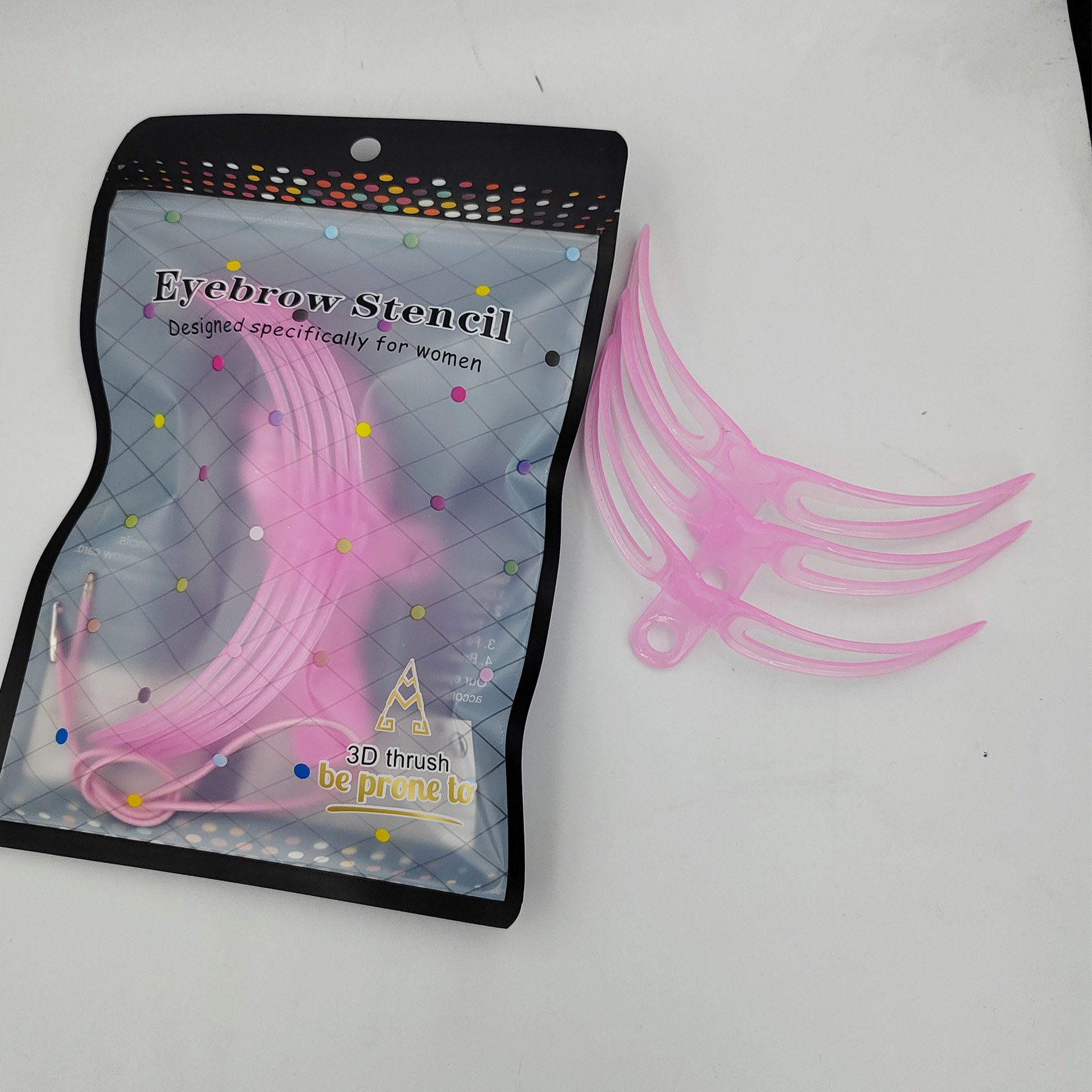 Herramienta de dibujo de cejas de tres generaciones Tarjeta de cejas de una palabra Tarjeta de dibujo de cejas tridimensional de mano Tarjeta de cejas dispositivo auxiliar de conformación de cejas