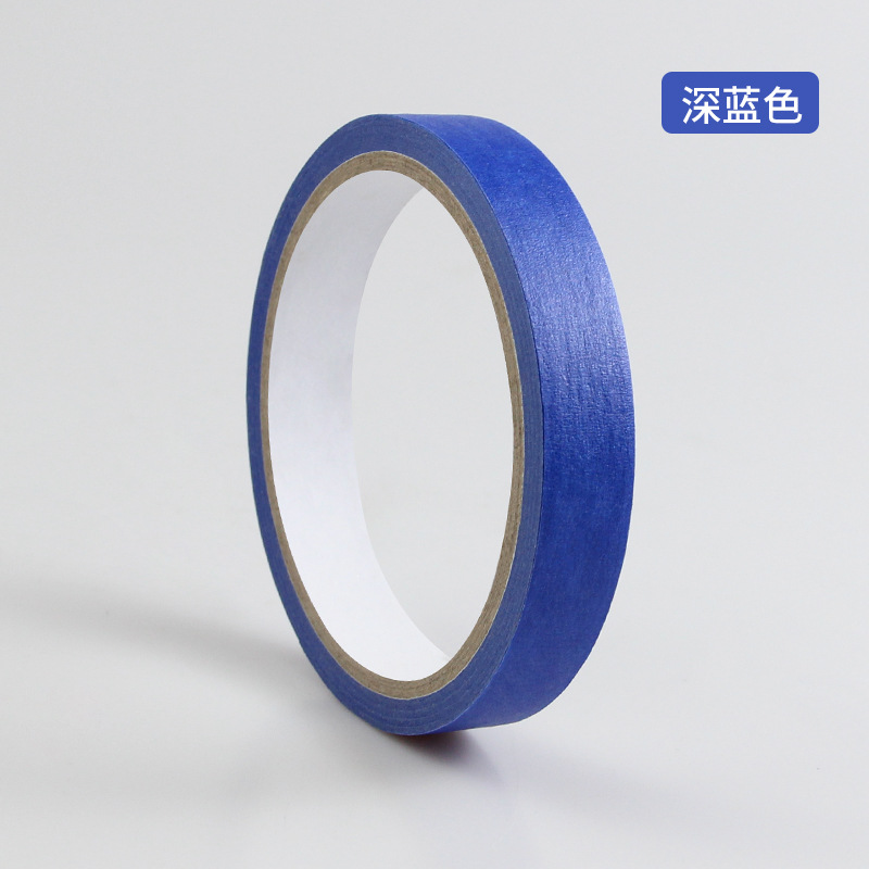 Weiyi color pintura del coche de una sola cara crepe decoración adhesiva decoración cubierta de lágrima mano cinta de papel adhesiva de alto adhesivo