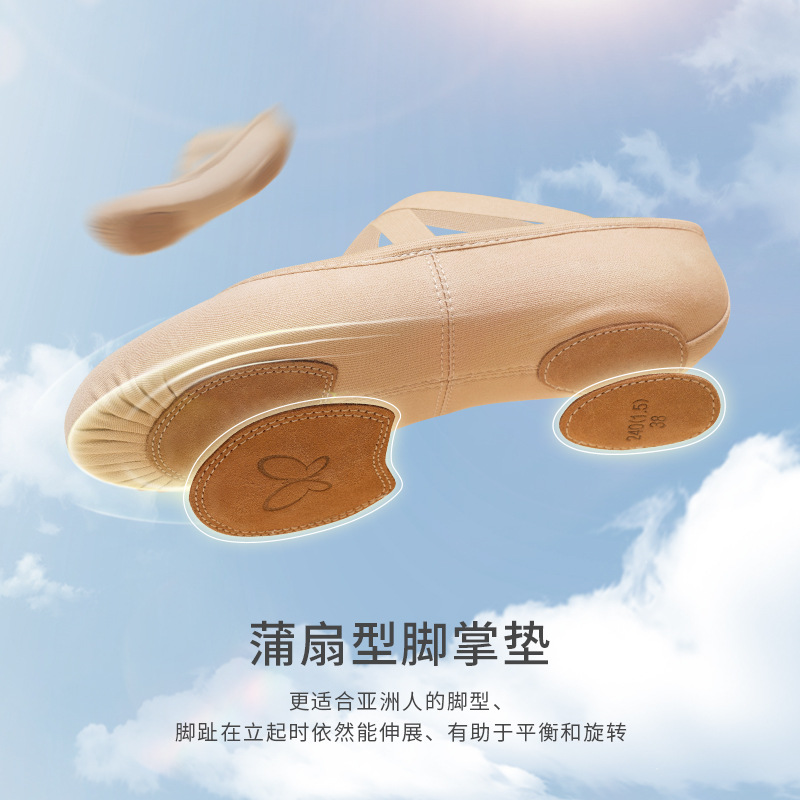 Zapatos de baile zapatos de baile de tela elástica zapatos de entrenamiento de suela blanda para mujer adultos niños niñas zapatos de garra de gato zapatos de ballet corporal