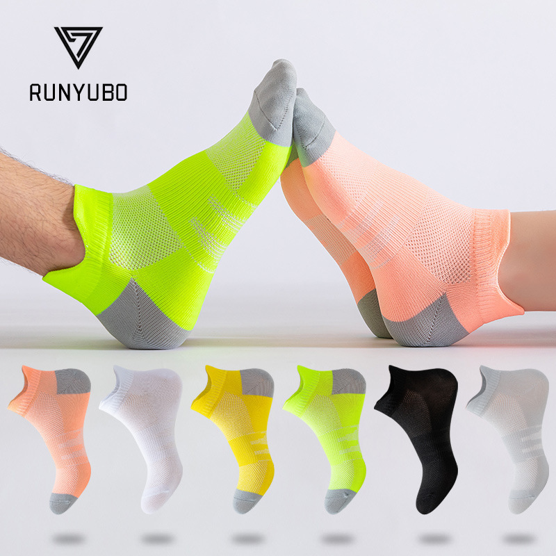 Ultra-thin Sports Socks Short Socks Breathable Running Socks for Men and Women Shallow Socks Fitness Thin Short Socks Tide Socks Pressure Boat Socks