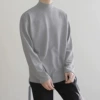 Demo half -high -neck light gray