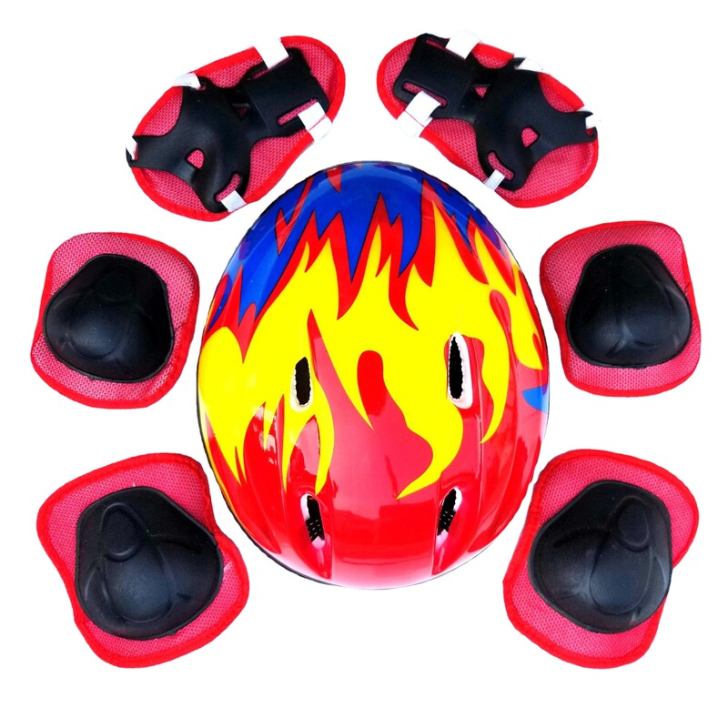 Children's knee pads wrist pads elbow pads suit protective gear baby drop-resistant sports balance car roller skating skates helmet Children's knee pads wrist pads elbow pads suit protective gear baby drop-resistant sports balance car roller skating skates helmet