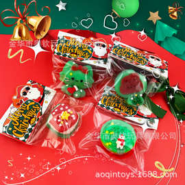 圣诞节小礼物批发跨境圣诞树礼包捏捏乐减压团子玩具TPR发泄玩具