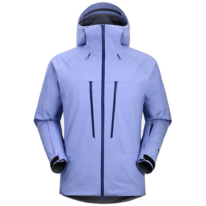 Outdoor Sports Hard Shell Jacket for Men and Women, Windproof and Waterproof Jacket, Camping and Mountaineering Clothing, Fully Sewn and Laminated Single-Layer Jacket