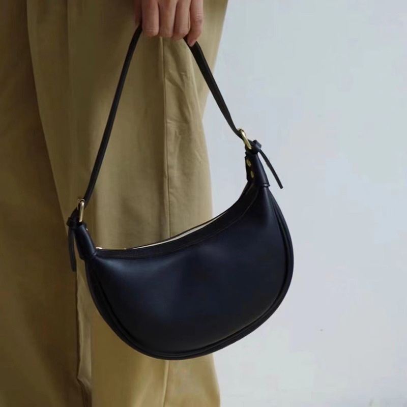 Bag Women's 2025 Niche Design New Casual Commuter Crescent Bag Crossbody All-match High-end Saddle Dumpling Bag