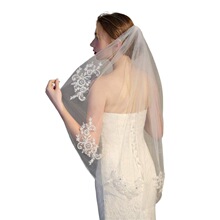 F 53723 White Lace Veil Bridal Accessories ��˿ͷɴ