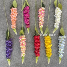 风信子仿真花飞燕草紫罗兰家居户外布置金鱼草舞台婚礼堂装饰批发