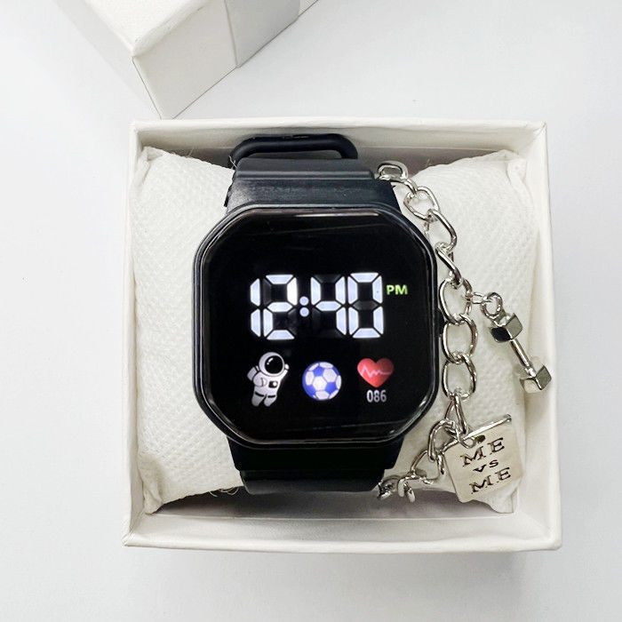 Reloj de astronauta LED con sentido de ciencia y tecnología, estudiantes de sexo masculino y femenino, reloj electrónico infantil impermeable de moda simple y de alto valor