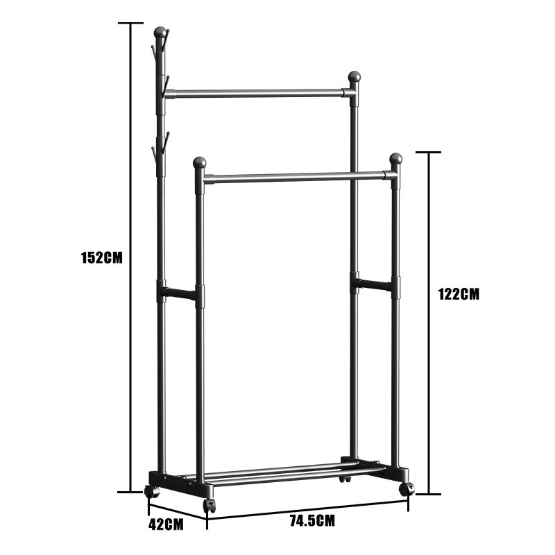 Tendedero de ropa de pie para interior