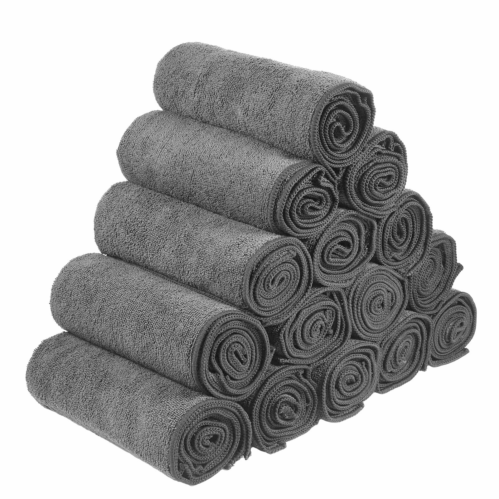 Toalla negra de microfibra transfronteriza 35*75 toalla de belleza absorbente de secado rápido toalla deportiva gris personalizada