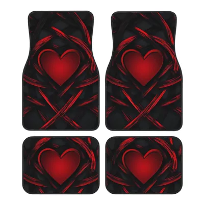 Front and Rear Passenger Seats, Universal Foot Pad - 704051616508134400-4-piece-set