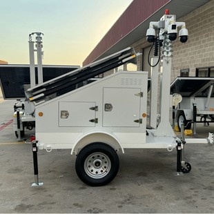Outdoor Park Square Shopping Mall Mobile Lifting Solar Power Generation Cctv Trailer Surveillance Camera