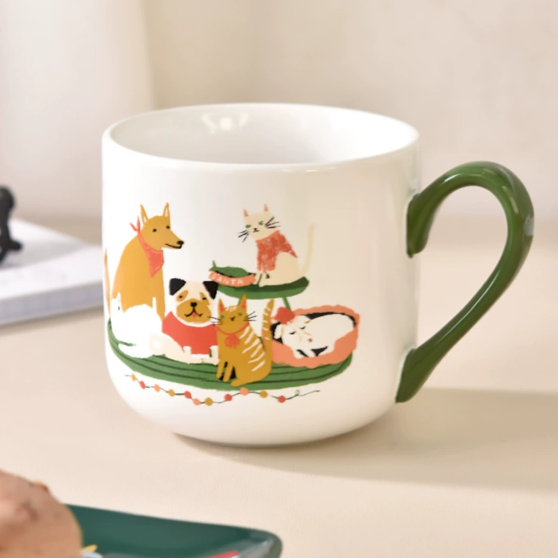 Оригинальный дизайн творческий мультяшный керамический cup большая ёмкость кружка бытовая вода чашка кофе сувенир оптом