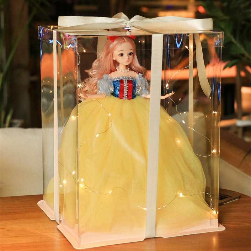 Ee Sweet Barbie Gift Box Set Birthday Gift Flash Wedding Dress Doll Play House Doll Girl Toy