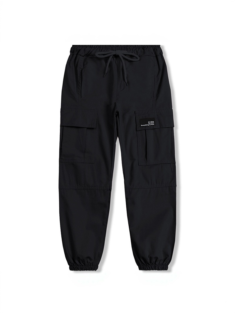 Pantalones Cargo con Puño para Mujer de Algodón con Cintura Elástica image 5