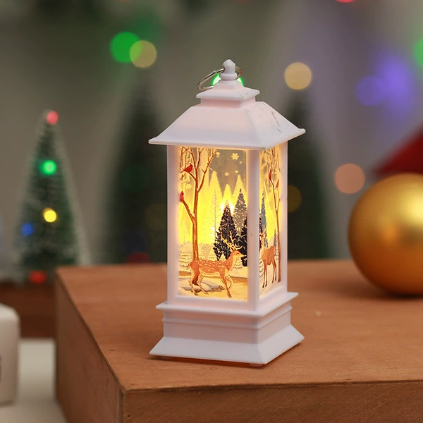 White deer style red old man style candle small wind lantern