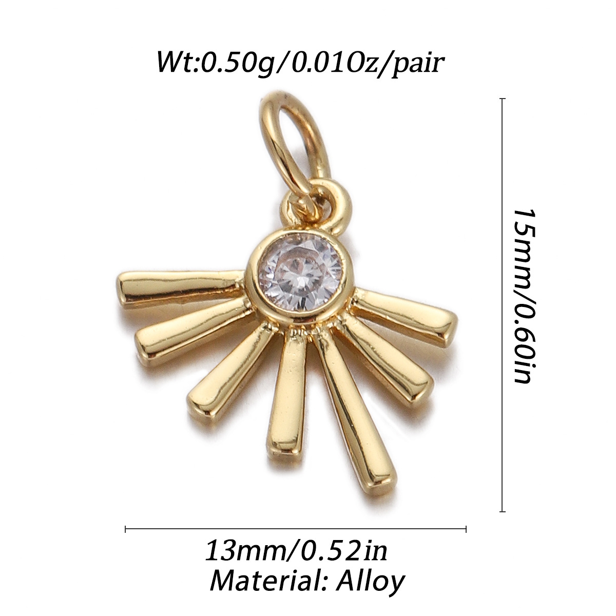 4g Weight Pendant Jewelry Making Type Gold Plated Plating Material Zircon Inlay Material 1 Piece Quantity Holiday Occasion Copper Material Donuts Pattern Women's Gender Enamel Design Simple Style Style 1 Piece Copper Zircon Gold Plated Donuts Pendant 5