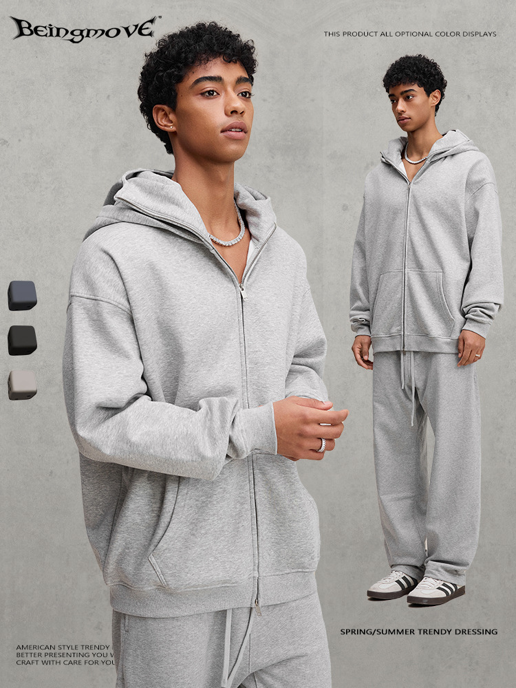 Calle secada| 2025 otoño y invierno deportes pesados al aire libre máscaras a prueba de viento chaqueta encapuchada con cremallera cardigan chaqueta hombre