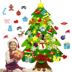 新しいフェルトクリスマスツリー卸売子供手作りDIYフェルトクリスマスツリークリスマス装飾ペンダントフェルトクリスマス