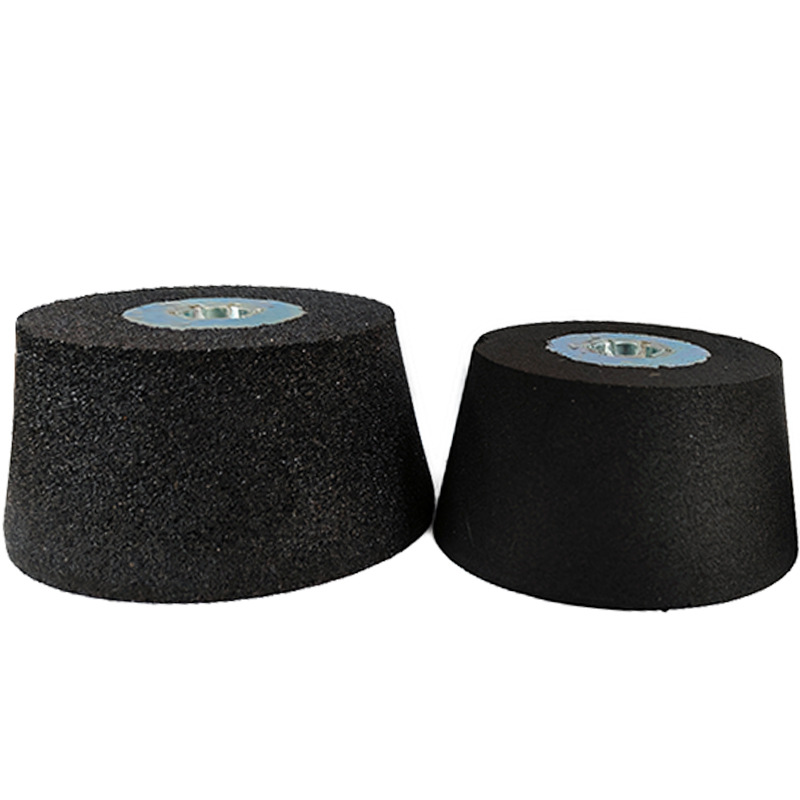 树脂碗型钢轨打磨砂轮 125*55*5/8-11碗型砂轮片气动高速打磨砂轮