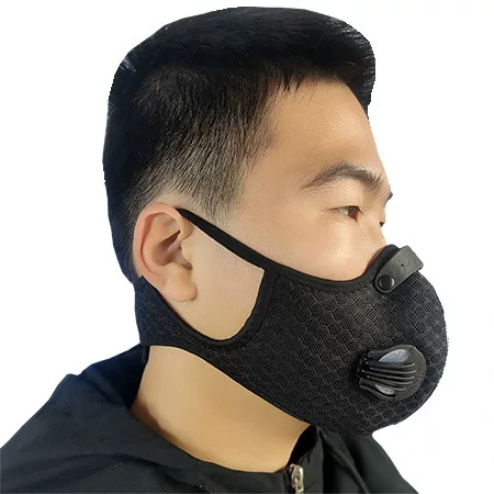 Cross-border Sports riding mask outdoor skateboard sports breathable mask activated carbon filter KN95 cotton filter mask