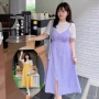 夏款蕾丝少女大码连衣裙